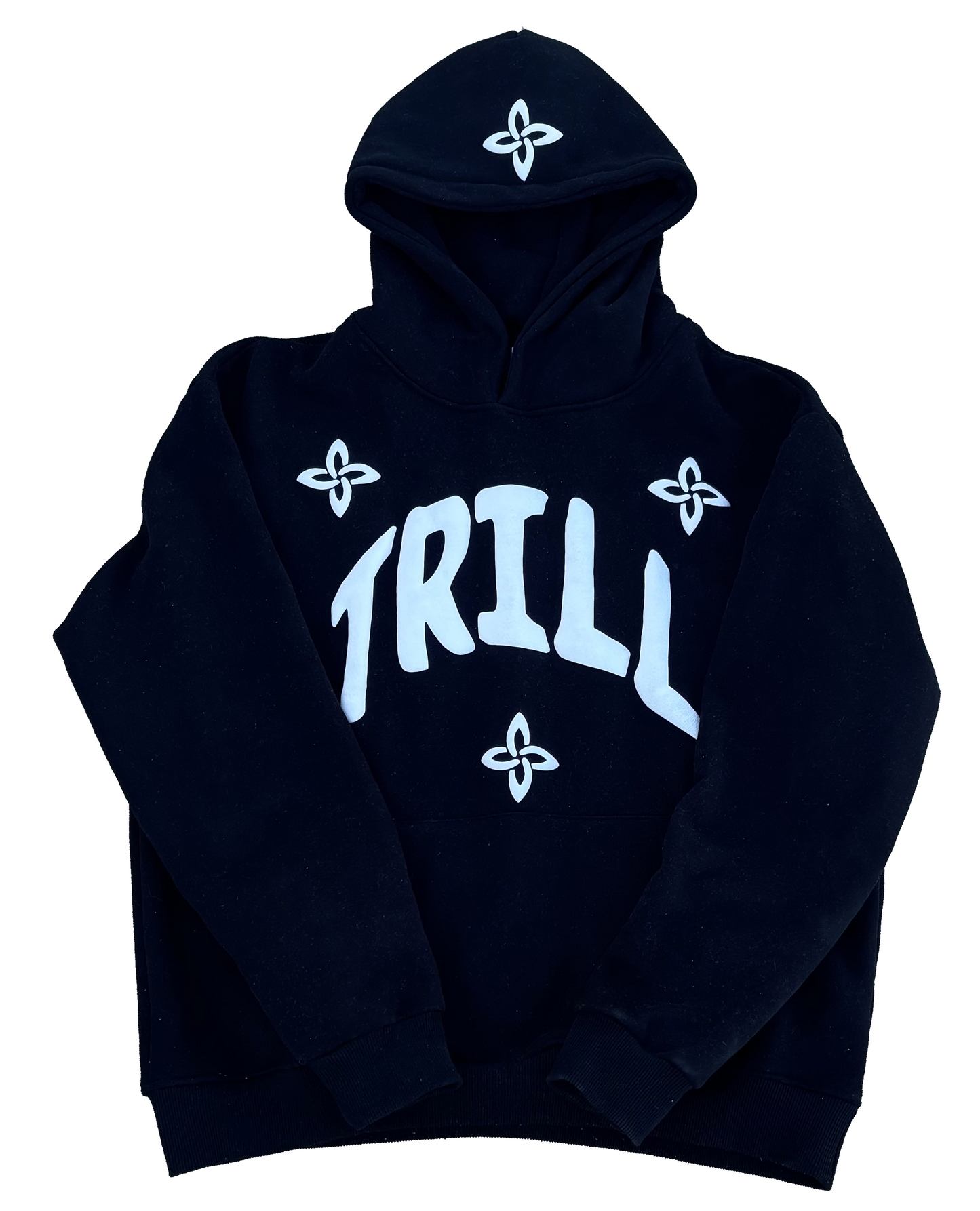 TRILL HOODE - BLACK/WHITE