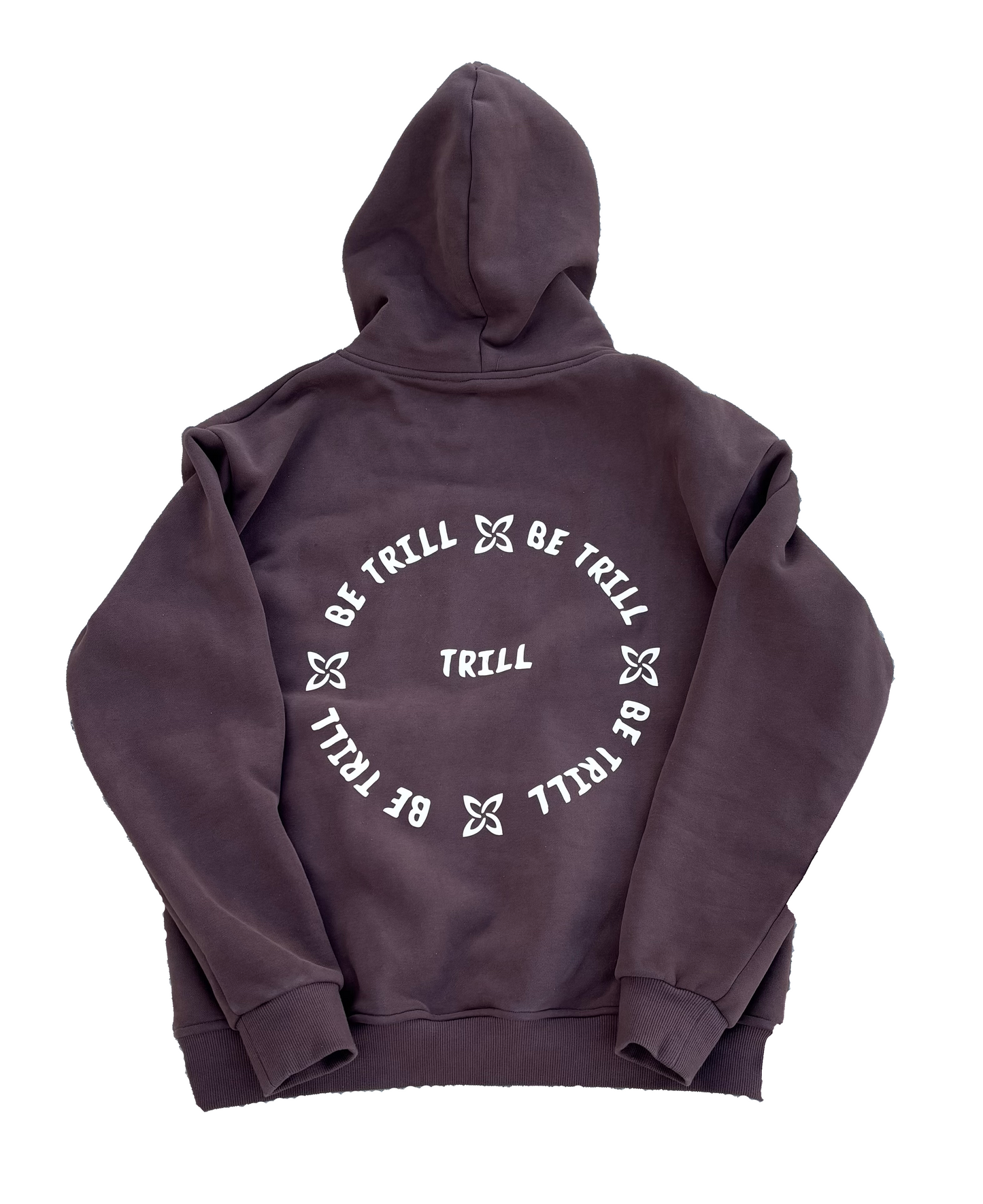 TRILL HOODIE - BROWN/CREAM
