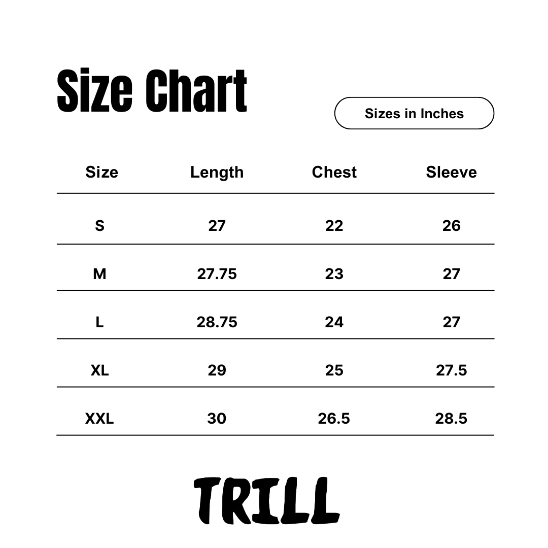 TRILL HOODE - BLACK/WHITE