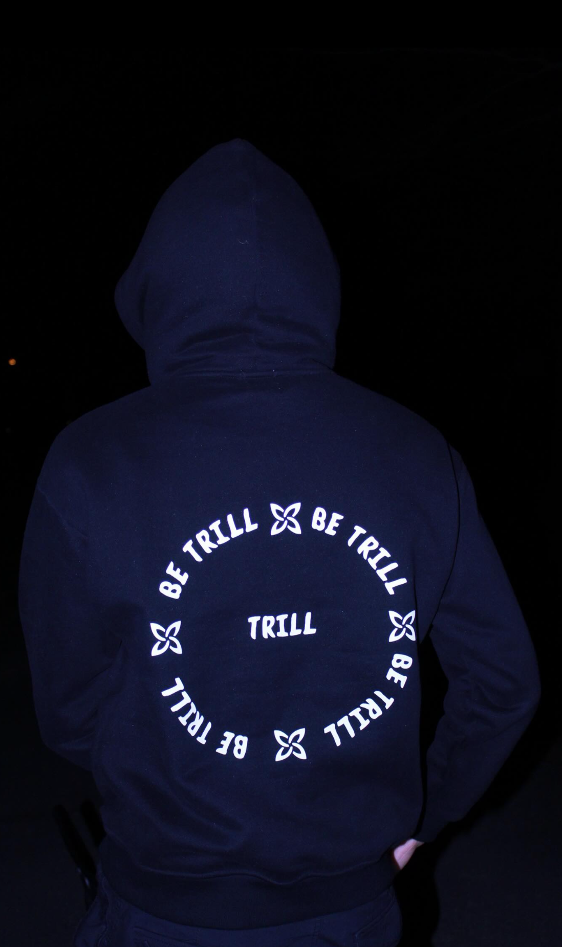 TRILL HOODE - BLACK/WHITE
