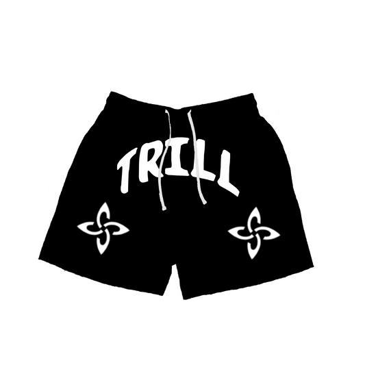 TRILL SHORTS - BLACK/WHITE